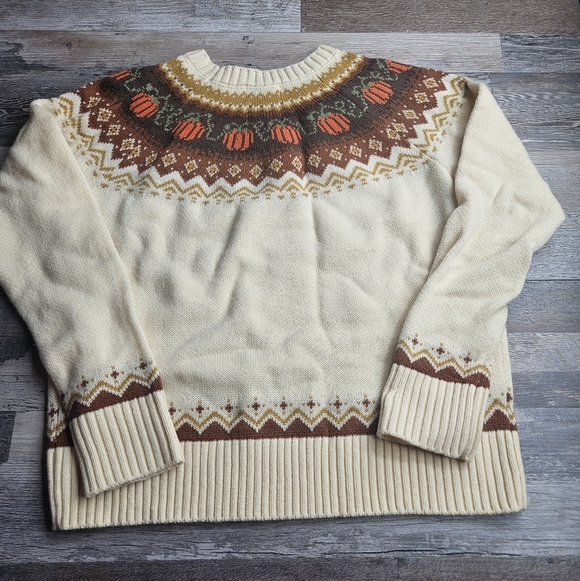 Kiel James Patrick X Cozy Cabin Sweaters Cozy Pumpkin Sweater Size Large - Picture 9 of 9